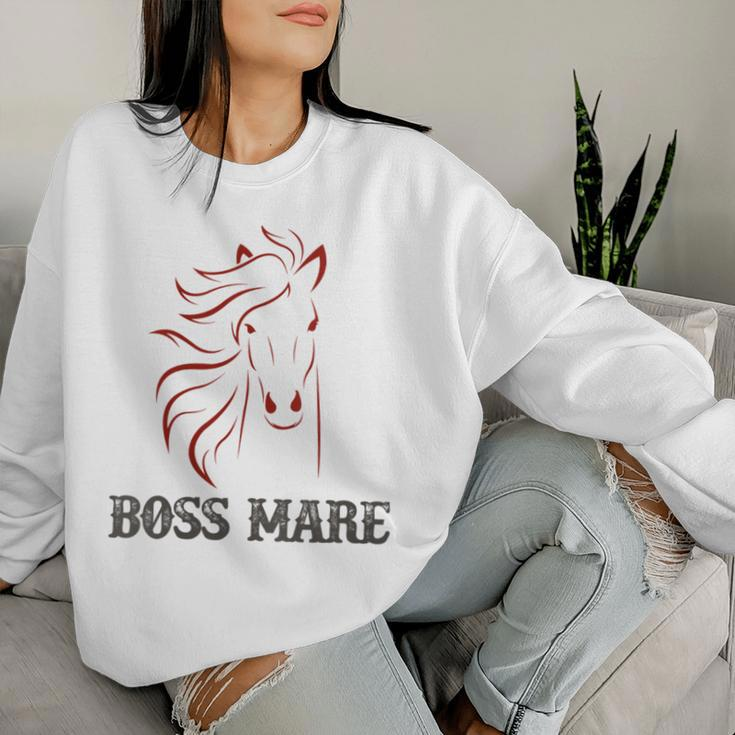 Horse Boss Mare Chesnut Women Sweatshirt Gifts for Her
