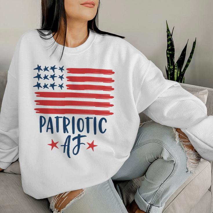 Patriotic Af American Flag 4Th Of July Men Women Sweatshirt Gifts for Her