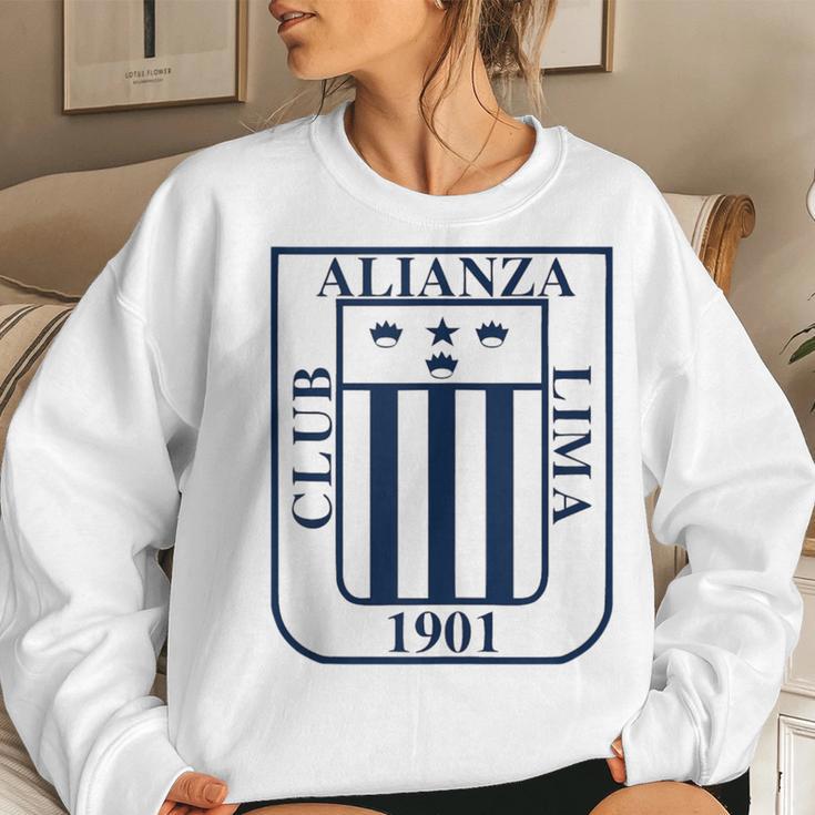 Peru Peruvian Alianza Lima Soccer Women Sweatshirt Gifts for Her