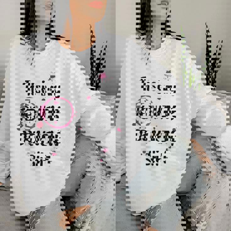 This Is My Red Wine Drinking Wine Women Sweatshirt Gifts for Her