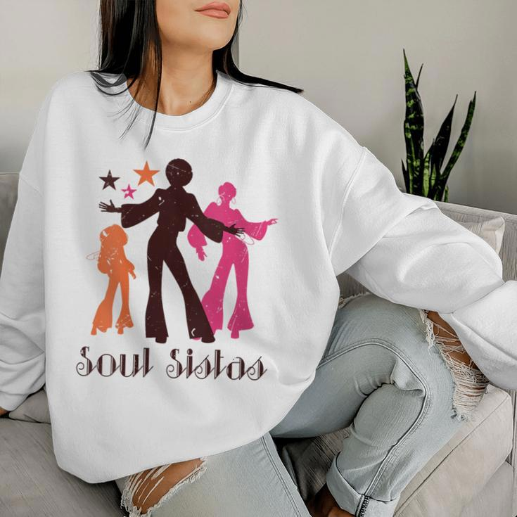 Sisters Funk Vintage 70S Costume Lover Rare Soul Music Women Sweatshirt Gifts for Her