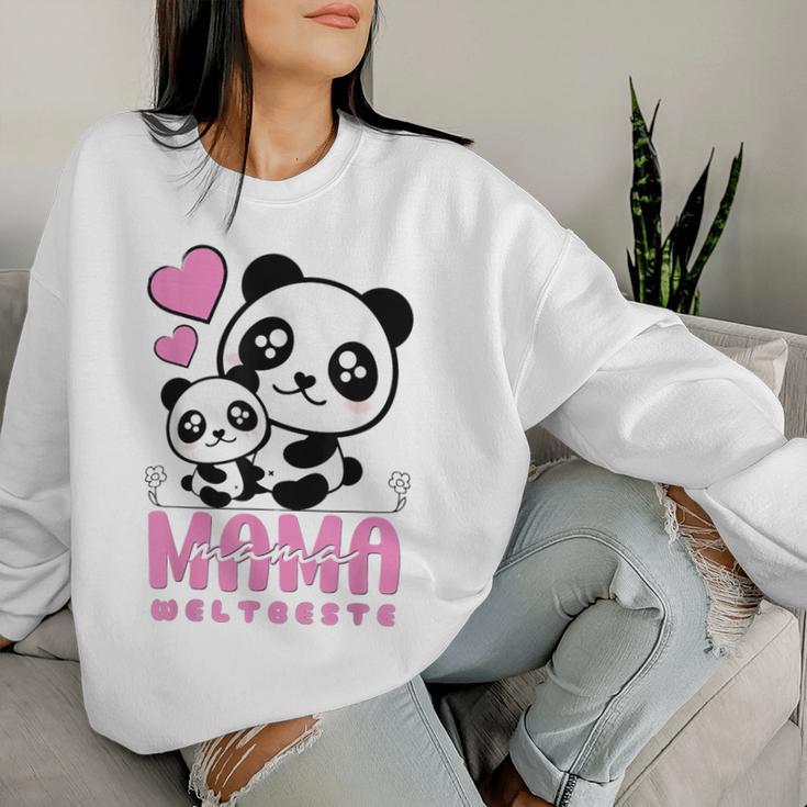 Weltbeste Mama 2024 Muttertag Panda Sweatshirt Frauen Geschenke für Sie