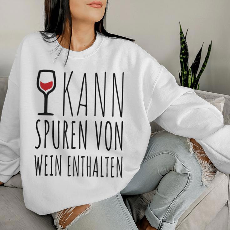 Women's Kann Trace Of Wein Sweatshirt Frauen Geschenke für Sie