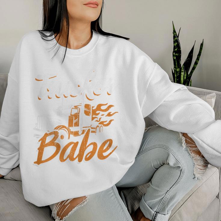 Women's Trucker Babes Truck Driver And Trucker Sweatshirt Frauen Geschenke für Sie