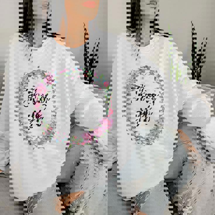 Youth Flower Girl Girls Wedding Matching Bridal Party Women Sweatshirt Gifts for Her