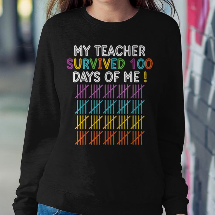 100 Days Of School Happy 100Th Day Of School Teacher Student Women Sweatshirt Unique Gifts
