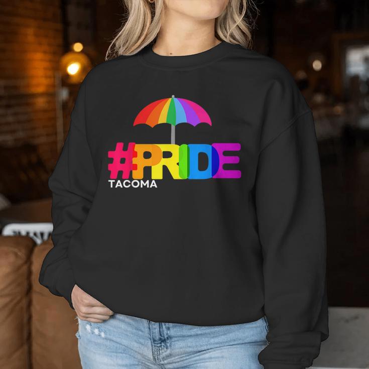 2024 Pnw Gay Pride Event Tacoma Wa Rainbow Flag Lgbtqia Ally Women Sweatshirt Unique Gifts