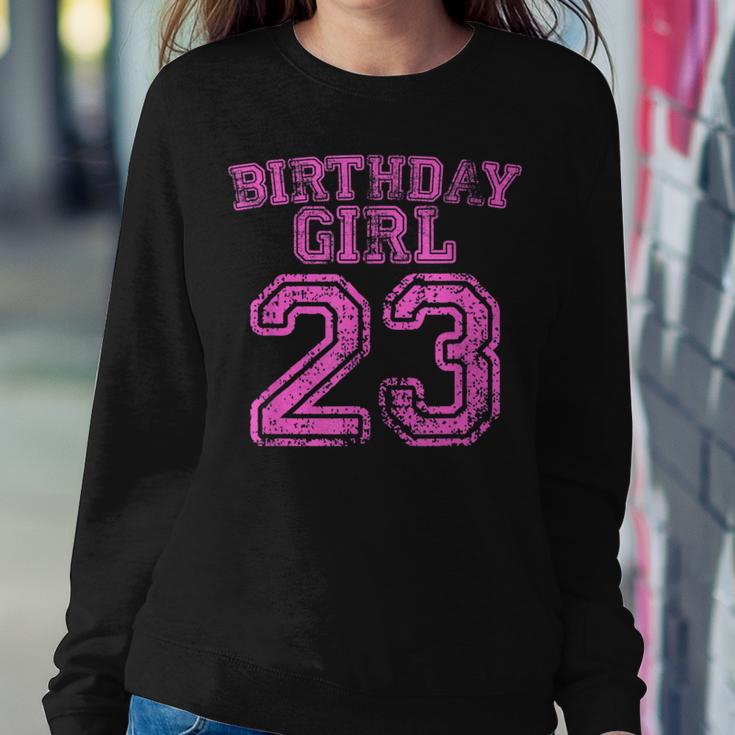 23Rd Birthday Sports Jersey23 Year Old Girl Pink Women Sweatshirt Unique Gifts