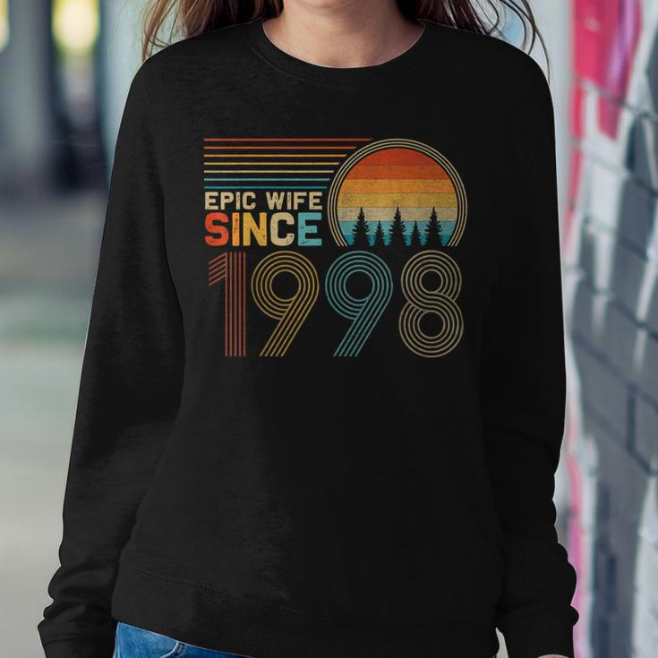 26Th Wedding Anniversary For Her Epic Wife Since 1998 Women Sweatshirt Unique Gifts