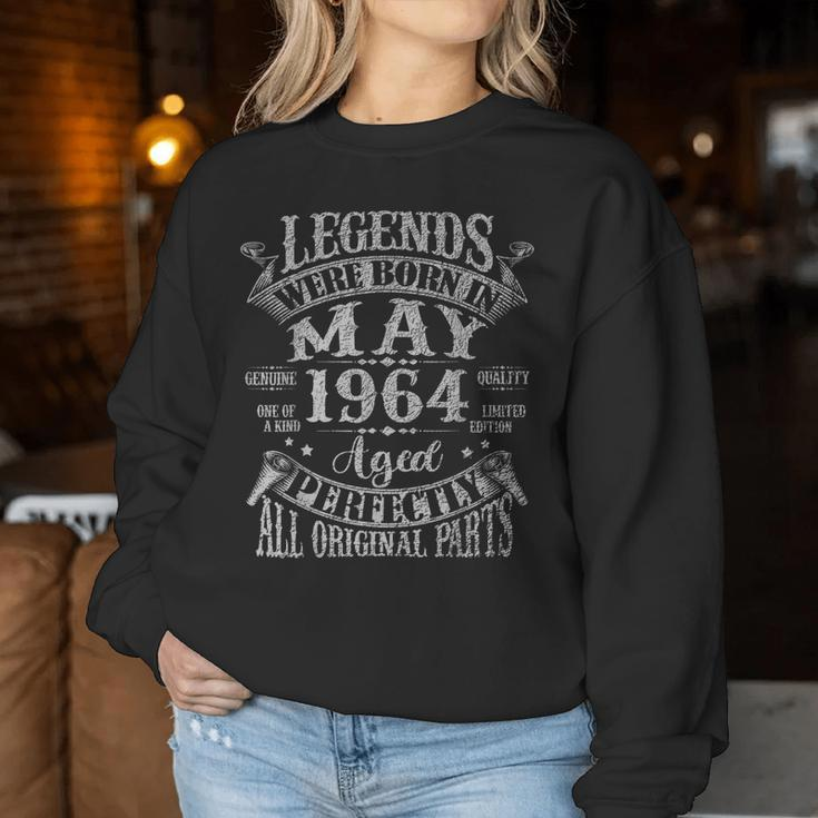 60 Years Old Legends May 1964 60Th Birthday Women Women Sweatshirt Unique Gifts