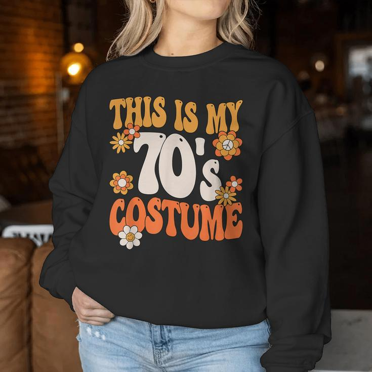This Is My 70'S Costume Peace 70S Party Outfit Groovy Hippie Women Sweatshirt Personalized Gifts
