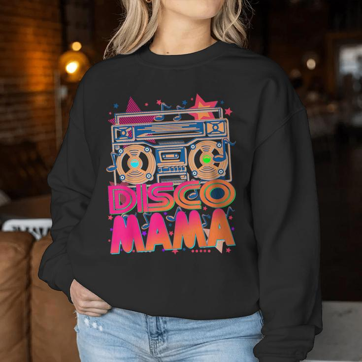 80S 90S Disco Mama Themed Vintage Retro Dancing Women Sweatshirt Unique Gifts