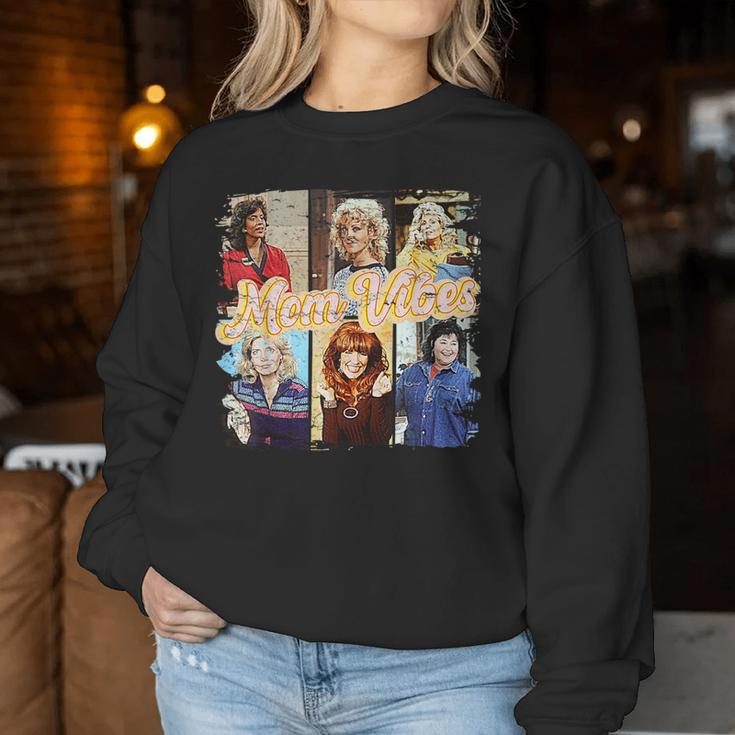 80'S 90'S Mom Vibes Mom Life Mother's Day Vintage Mama Women Sweatshirt Funny Gifts