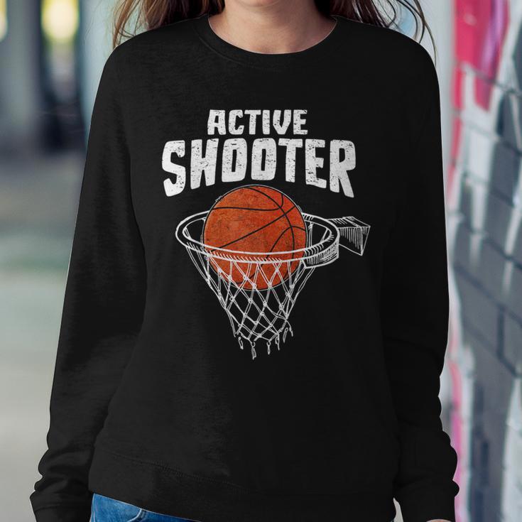 Active Shooter Basketball Lovers Basketball Player Women Sweatshirt Unique Gifts