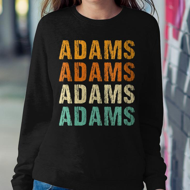 Adams Last Name Family Reunion Surname Personalized Women Sweatshirt Funny Gifts