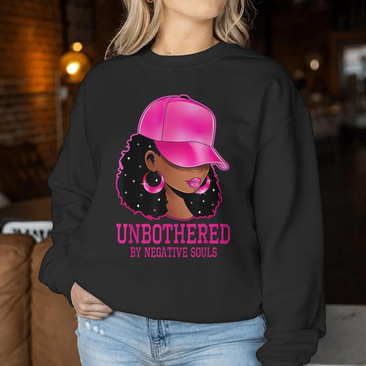 African American Afro Queen Sassy Black Woman Unbothered Women Sweatshirt Unique Gifts