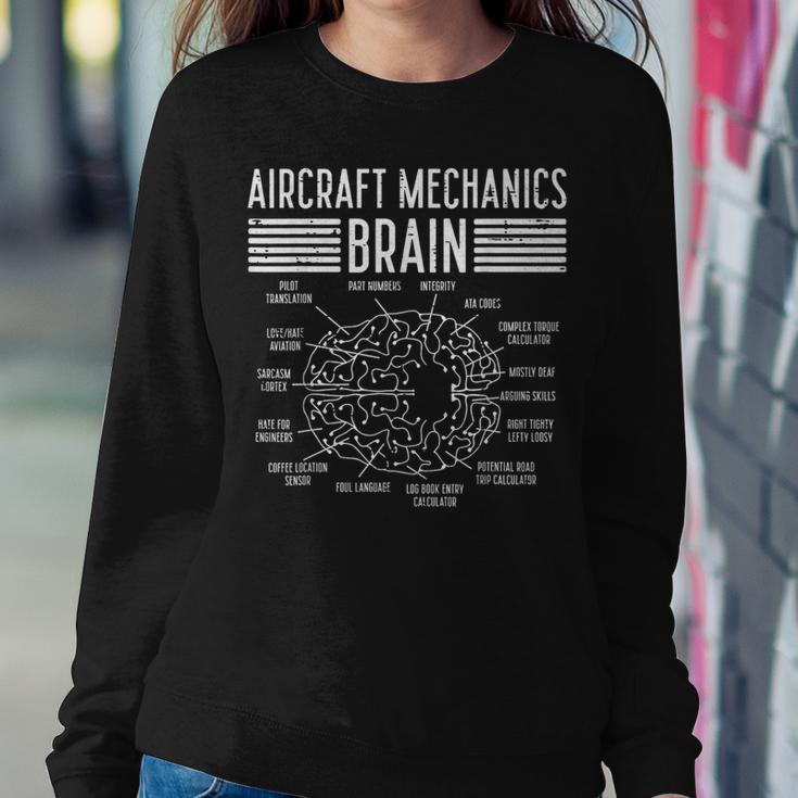 Aircraft Mechanics Brain Fun Airplane Maintenance Women Women Sweatshirt Unique Gifts