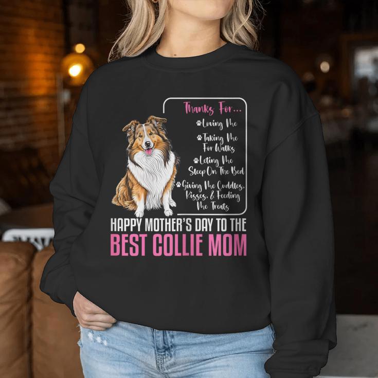 Alles Gute Zum Muttertag An Die Beste Collie-Mama Collie Dog Mom Sweatshirt Frauen Lustige Geschenke