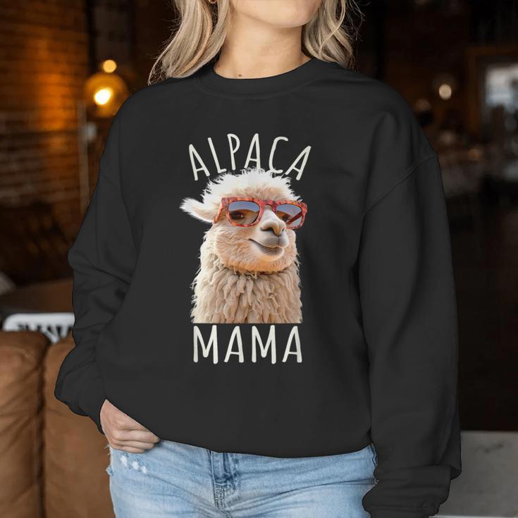 Alpaka Mama Alpaca Mutter Lama Muttertag Alpaka Wanderung Sweatshirt Frauen Lustige Geschenke