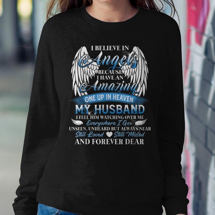 I Have An Amazing One Up In Heaven My Husband Still Missed Women Sweatshirt Unique Gifts