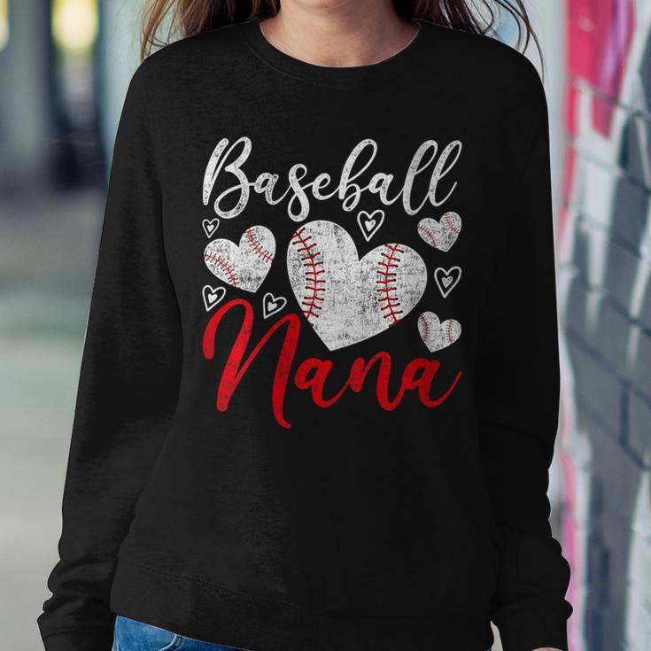 American Game Retired Baseball Nana Grandmother Baseball Women Sweatshirt Unique Gifts