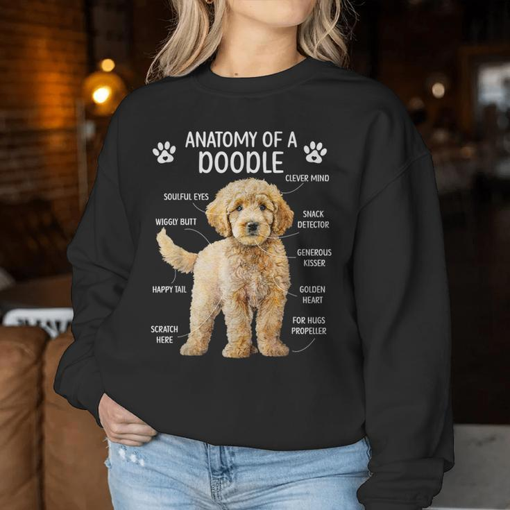 Anatomy Of A Doodle Dog Doodle Owner Goldendoodle Mom Women Sweatshirt Unique Gifts