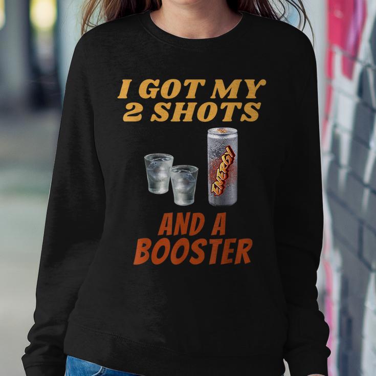 Anti Vaccine Vodka I Got My Two Shots And A Booster Women Sweatshirt Unique Gifts