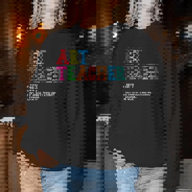 Art Teacher Definition Sudadera Mujer Regalos divertidos