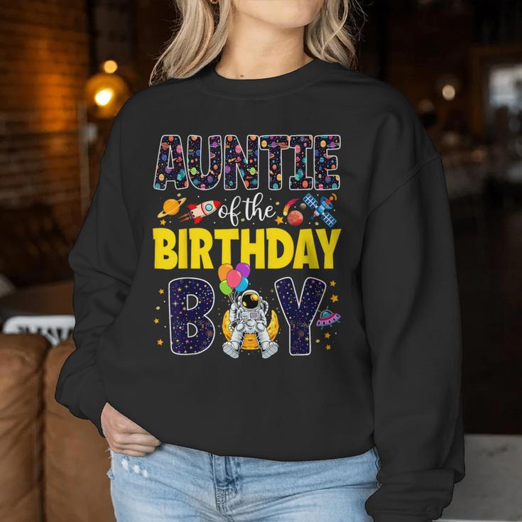 Auntie 2Nd Outer Space Aunt Family Matching Outfit Party Women Sweatshirt Personalized Gifts