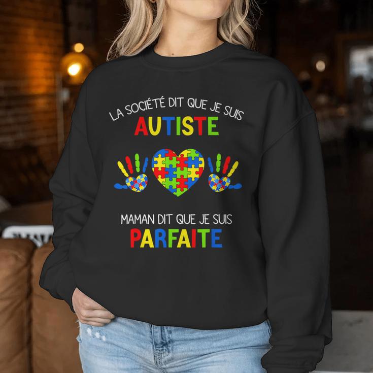 Sweat à Capuche Sensibilisation Autisme - "Voir Le Monde D'un Angle Différent" - 80% Coton - Coupes Unies