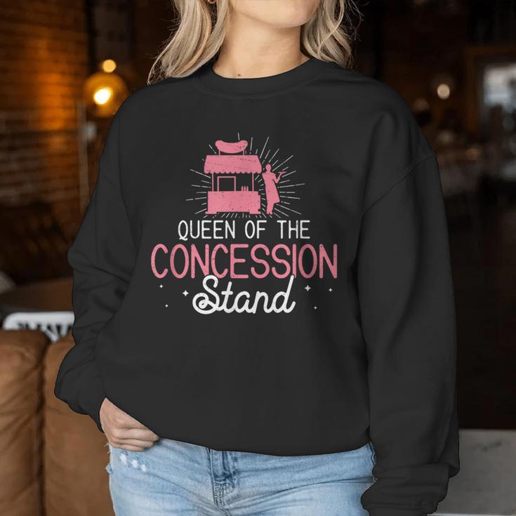 Awesome Concession Stand Queen For Concessions Stand Workers Women Sweatshirt Unique Gifts