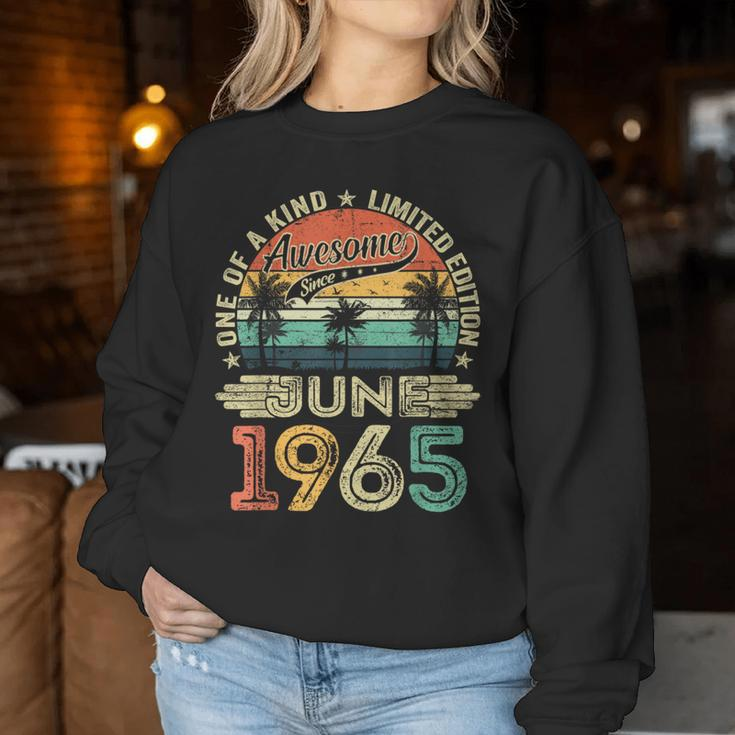 Awesome Since May 1965 Vintage 59Th Birthday Women Women Sweatshirt Unique Gifts
