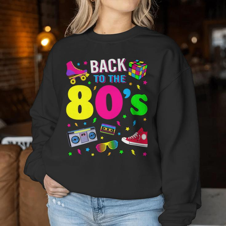 Back To 80'S 1980S Vintage Retro Eighties Costume Party Women Sweatshirt Unique Gifts