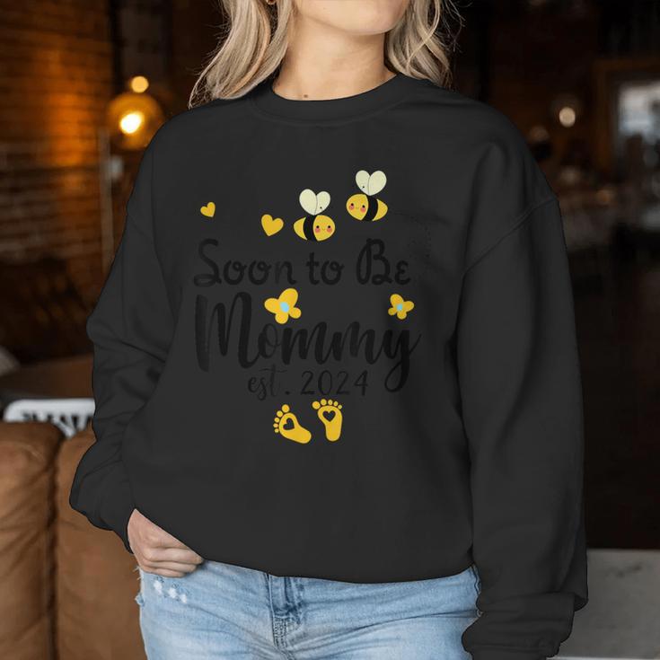 Bald Ist Mama 2024 Muttertag Für Frischgebackene Mama Sweatshirt Frauen Lustige Geschenke