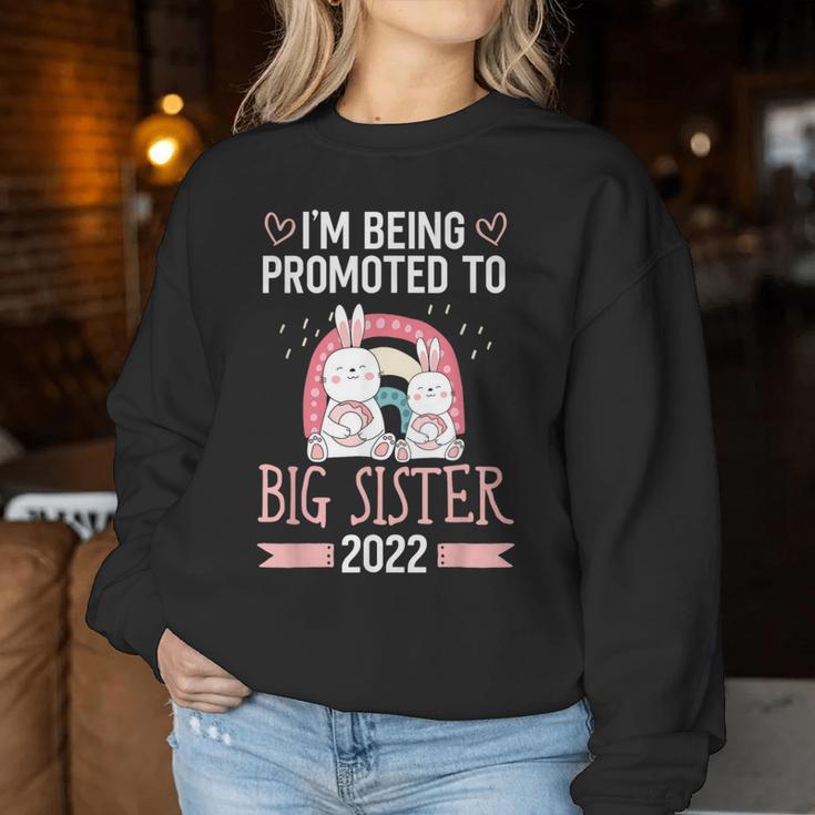 Become Promoted To Big Sister 2022 Women Sweatshirt Unique Gifts