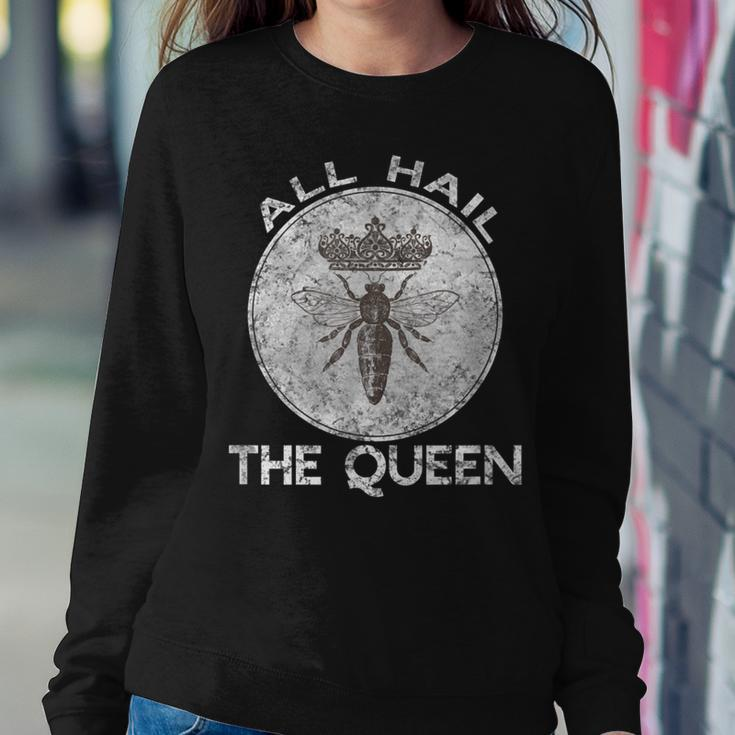 Bee Keeper All Hail The Queen Cute Women Sweatshirt Unique Gifts