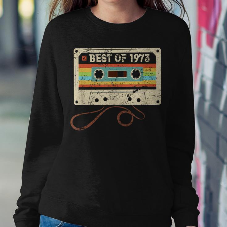 Best Of 1973 Vintage 50 Year Old 50Th Birthday Women Sweatshirt Unique Gifts