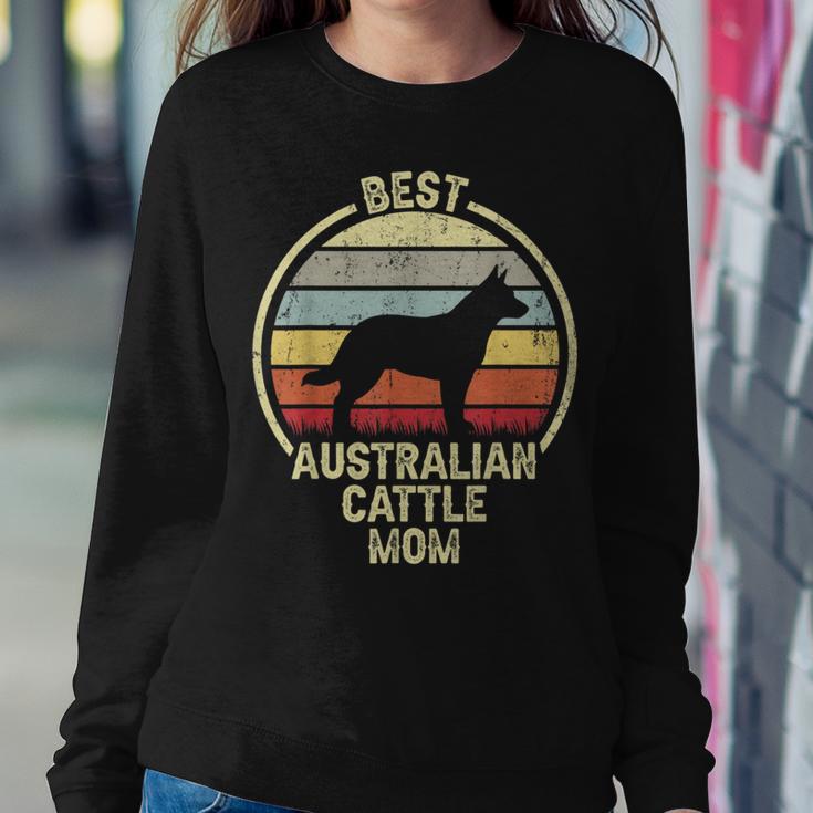 Best Dog Mother Mom Vintage Australian Cattle Dog Women Sweatshirt Unique Gifts