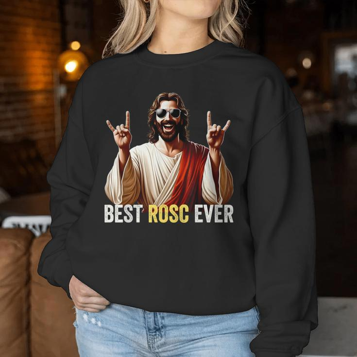 Best Rosc Ever Easter Nurse Doctor Surgeon Jesus Rock On Women Sweatshirt Funny Gifts