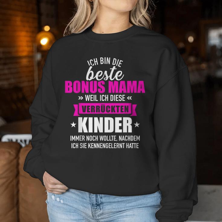 Beste Bonus Mamaonerrückten Kinder Slogan Sweatshirt Frauen Lustige Geschenke