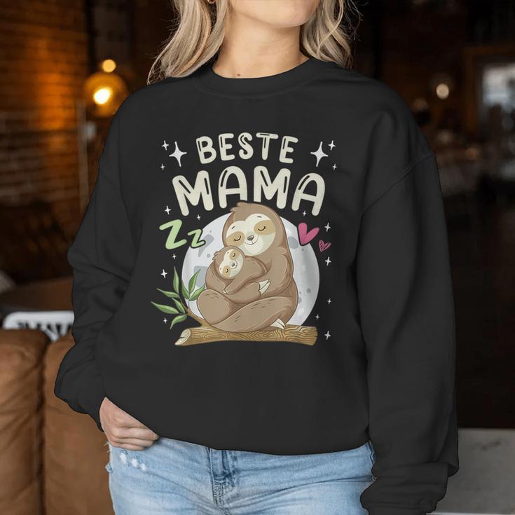 Beste Mama Faultier Mutter Mit Kind Muttertag Sweatshirt Frauen Lustige Geschenke