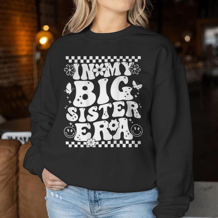 In My Big Sister Era Pregnancy Announcement Women Sweatshirt Funny Gifts