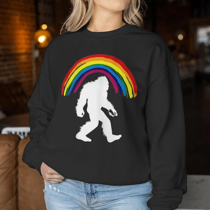 Bigfoot Graffiti Rainbow Sasquatch Tagger Women Sweatshirt Unique Gifts
