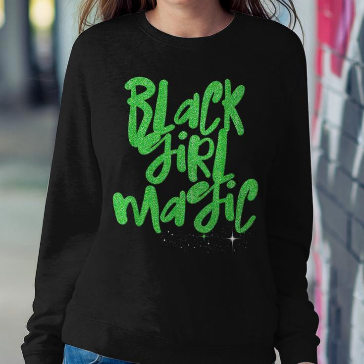 Black Girl Magic Lime Green African Queen Melanin Women Sweatshirt Unique Gifts