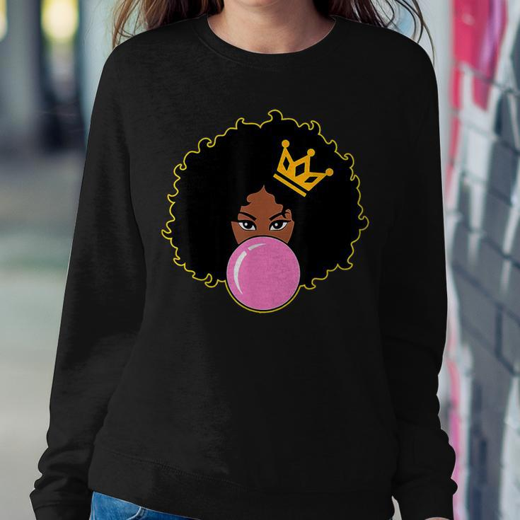 Black Girl Magic Pink Bubblegum Poppin Melanin Queen Women Sweatshirt Unique Gifts