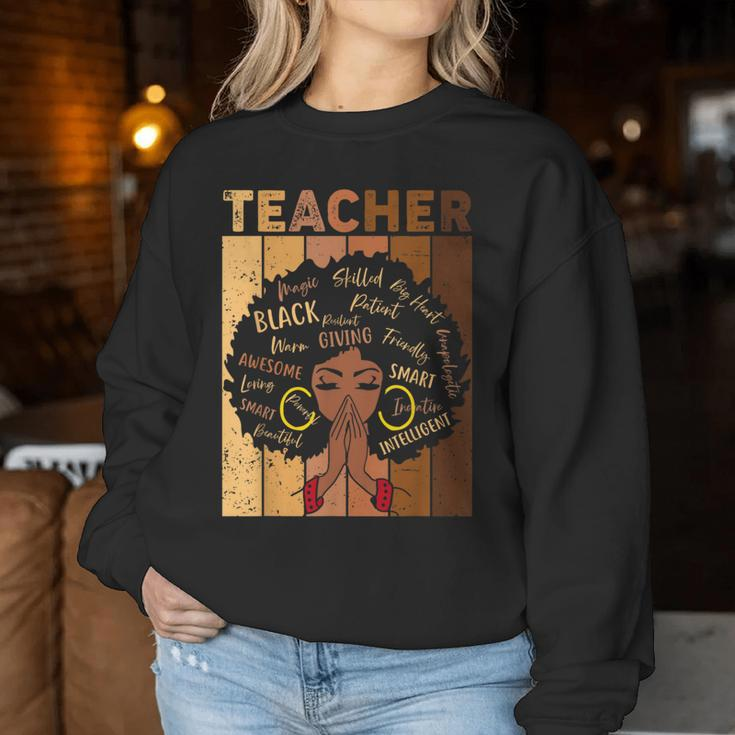 Black History Teacher African American Women Women Sweatshirt Personalized Gifts