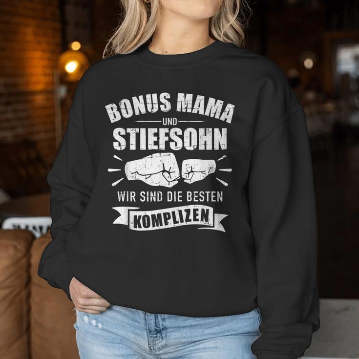 Bonus Mama Und Stiefsohn Beste Komplizen Saying Sweatshirt Frauen Lustige Geschenke