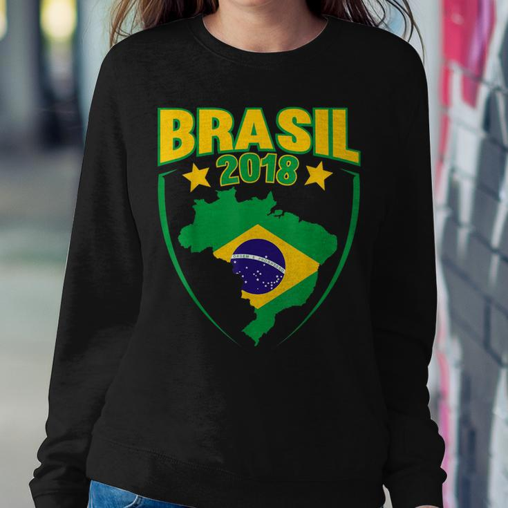 Brasil 2018 Soccer Football BrazilWomen Sweatshirt Unique Gifts