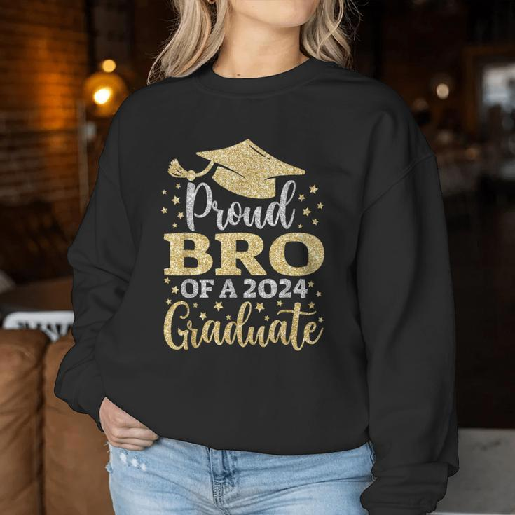 Bro Senior 2024 Proud Mom Of A Class Of 2024 Graduate Women Sweatshirt Personalized Gifts