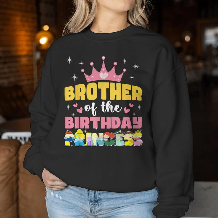 Brother Of The Birthday Princess Girl Matching Family Women Sweatshirt Unique Gifts